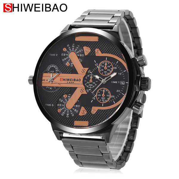 men's luxury sports quartz watch black stainless steel strap cool fashion date display men's watch clock wrist relogio, Slivery;brown
men's luxury sports quartz watch black stainless steel strap cool fashion date display men's watch clock wrist relogio, Slivery;brown