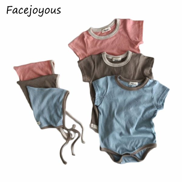 2020 new baby summer clothing newborn infant baby girls boys ribbed bodysuit short sleeve jumpsuit + hat ribbed set, Blue
2020 new baby summer clothing newborn infant baby girls boys ribbed bodysuit short sleeve jumpsuit + hat ribbed set, Blue