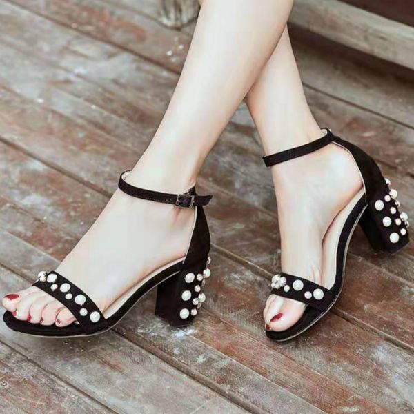flock women summer sandals square high heel platform ankle buckle strap fashion party dress ladies shoes pumps zapatos de mujer, Black
flock women summer sandals square high heel platform ankle buckle strap fashion party dress ladies shoes pumps zapatos de mujer, Black