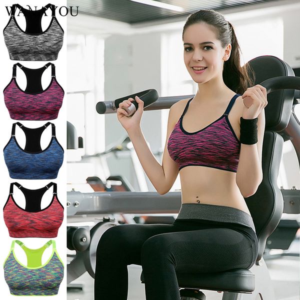 quick dry padded sport bras, women wireadjustable fitness sport brassiere,push up seamless running yoga bra, White;black
quick dry padded sport bras, women wireadjustable fitness sport brassiere,push up seamless running yoga bra, White;black