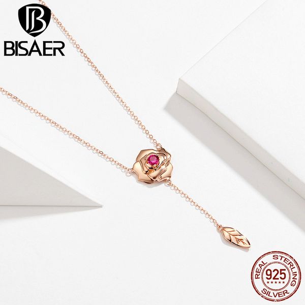 bisaer 100% silver 925 rose gold blooming rose pendant necklace elegant statement engagement jewelry women love gift gan068
bisaer 100% silver 925 rose gold blooming rose pendant necklace elegant statement engagement jewelry women love gift gan068