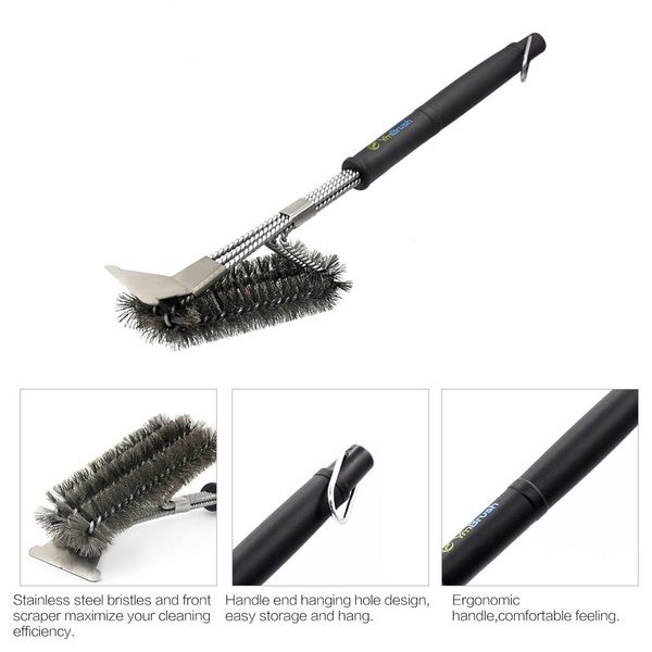 гриль кисть барбекю гриль-барбекю brush clean tool проволока из нержавеющей стали щетиной для очистки кисти скребок с ручкой для барбекю инс
гриль кисть барбекю гриль-барбекю brush clean tool проволока из нержавеющей стали щетиной для очистки кисти скребок с ручкой для барбекю инс