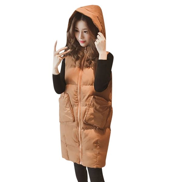 winter jacket women parkas warm thicken down cotton sleeveless pockets coat female casual solid hooded streetwear soft jackets, Black;white
winter jacket women parkas warm thicken down cotton sleeveless pockets coat female casual solid hooded streetwear soft jackets, Black;white