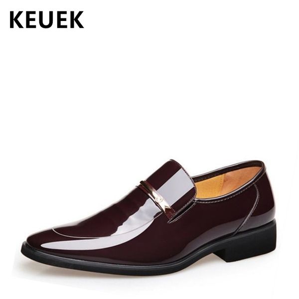 new arrival men dress business shoes patent leather fashion wedding shoes spring autumn casual leather 02a, Black
new arrival men dress business shoes patent leather fashion wedding shoes spring autumn casual leather 02a, Black