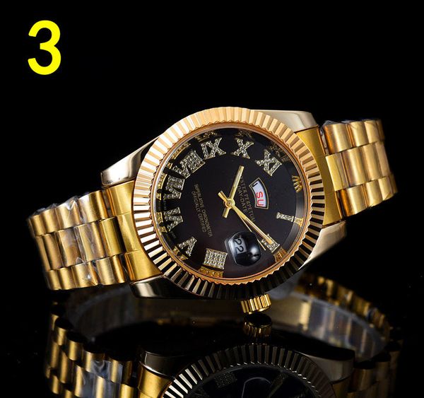relogio luxury mens brand men watch double calendar day-date brand stainless steel automatic diamond wristwatch, Slivery;brown
relogio luxury mens brand men watch double calendar day-date brand stainless steel automatic diamond wristwatch, Slivery;brown