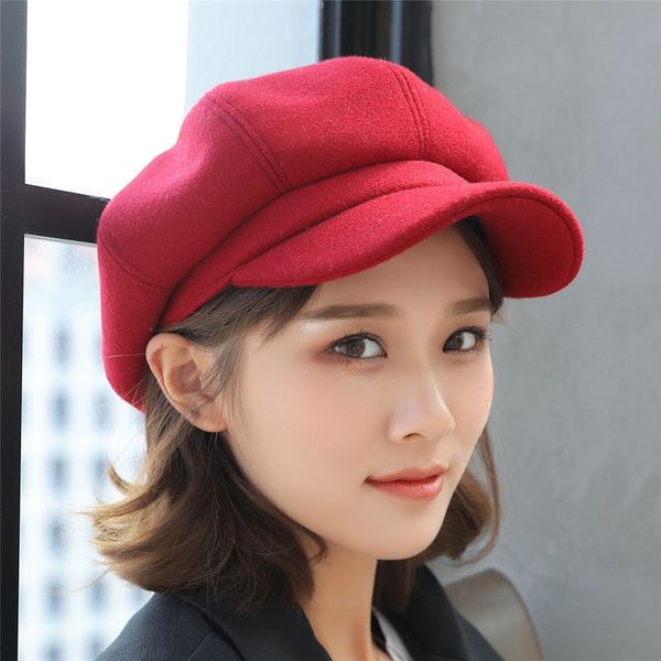 wool women beret autumn winter octagonal cap hats stylish artist painter newsboy caps black grey beret hats cute korea style for, Blue;gray
wool women beret autumn winter octagonal cap hats stylish artist painter newsboy caps black grey beret hats cute korea style for, Blue;gray