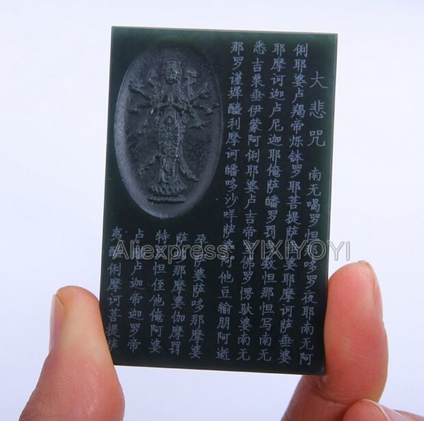 beautiful natural green hetian jade carved chinese guanyin blessing lucky pendant + necklace certificate fine jewelry, Silver
beautiful natural green hetian jade carved chinese guanyin blessing lucky pendant + necklace certificate fine jewelry, Silver