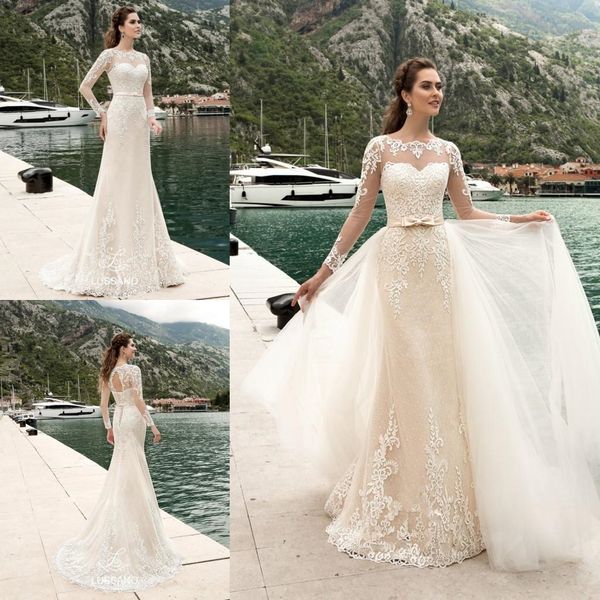 съемный поезд русалка свадебные платья 2 шт. съемная юбка кружева полые назад иллюзия с длинным рукавом 2019 романтический свадебные платья, White
съемный поезд русалка свадебные платья 2 шт. съемная юбка кружева полые назад иллюзия с длинным рукавом 2019 романтический свадебные платья, White