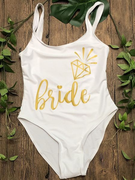 bachelorette party bride wedding team women swimwear high cut bathing suit monokini bodysuit gold letter printing swimsuits, White;black
bachelorette party bride wedding team women swimwear high cut bathing suit monokini bodysuit gold letter printing swimsuits, White;black