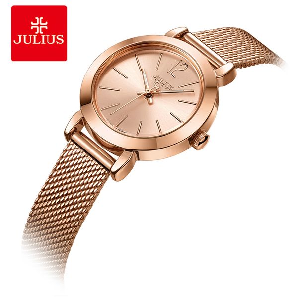 julius brand women watches silver rose gold stainless steel mesh ladies bracelet watch female quartz wristwatch, Slivery;brown
julius brand women watches silver rose gold stainless steel mesh ladies bracelet watch female quartz wristwatch, Slivery;brown