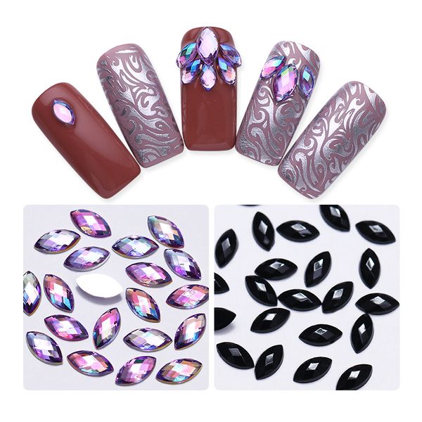 100 pcs 3d nail rhinestone black purple ab colors flat bottom marquise glitter crystal design diy nail art decorations, Silver;gold
100 pcs 3d nail rhinestone black purple ab colors flat bottom marquise glitter crystal design diy nail art decorations, Silver;gold