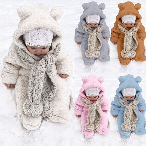 kids baby boys girls fleece footed jumpsuit soft plush hoodie ears thick clothes, Blue
kids baby boys girls fleece footed jumpsuit soft plush hoodie ears thick clothes, Blue