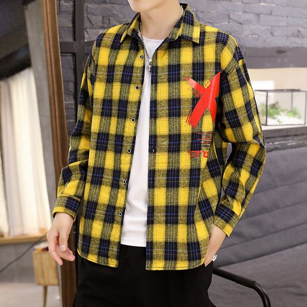 classic men plaid shirt trends pattern mens shirt autumn casual red yellow gray men long sleeve, White;black
classic men plaid shirt trends pattern mens shirt autumn casual red yellow gray men long sleeve, White;black