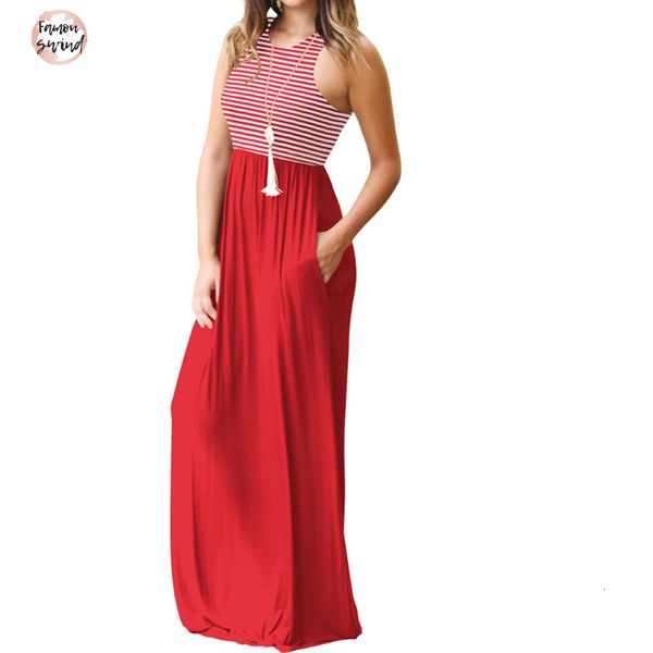 maxi dress plus size boho summer women sleeveless pocket tank long dress femme beach sundress loose striped casual dresses gv075, Black;gray
maxi dress plus size boho summer women sleeveless pocket tank long dress femme beach sundress loose striped casual dresses gv075, Black;gray