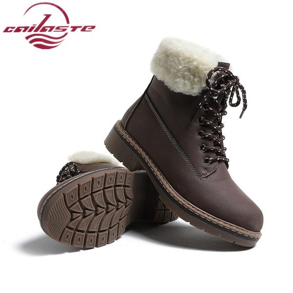 cailaste 2019 new winter flat heel boots women hiking climbing shoes wool blend outdoor keep warm ankle botas lace up, Black
cailaste 2019 new winter flat heel boots women hiking climbing shoes wool blend outdoor keep warm ankle botas lace up, Black