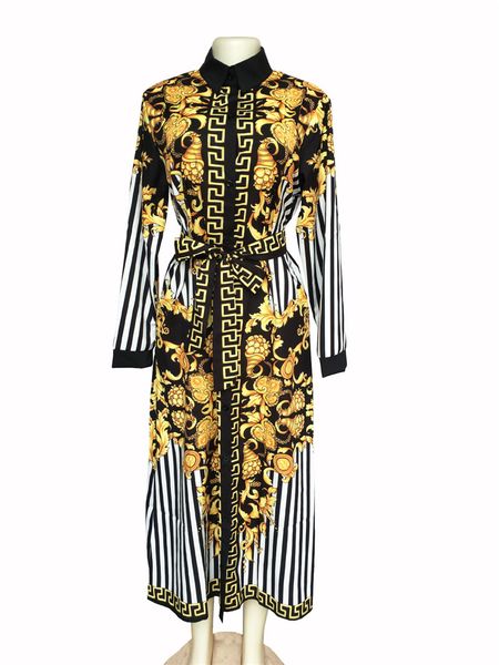 Spring Women Digital Printed Dress Women Casual Dresses with Saches Fashion Female Striped Panelled Clothing
Spring Women Digital Printed Dress Women Casual Dresses with Saches Fashion Female Striped Panelled Clothing