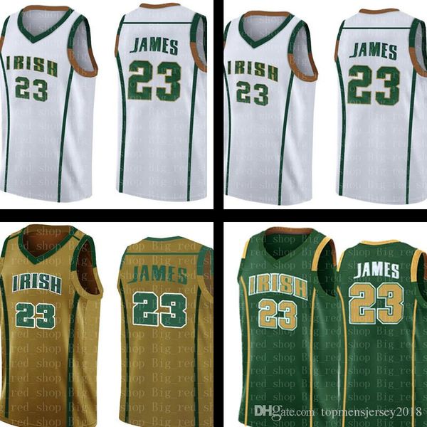 high school 23 LeBron Jersey James College Mens White Green Yellow Cheap wholesale Basketball Jerseys Embroidery Logos S-XXL 
high school 23 LeBron Jersey James College Mens White Green Yellow Cheap wholesale Basketball Jerseys Embroidery Logos S-XXL
