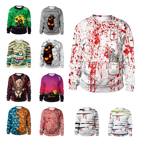 the nightmare before christmas sweatshirt halloween sweatshirt realistic 3d digital print novelty cool funny, Silver
the nightmare before christmas sweatshirt halloween sweatshirt realistic 3d digital print novelty cool funny, Silver