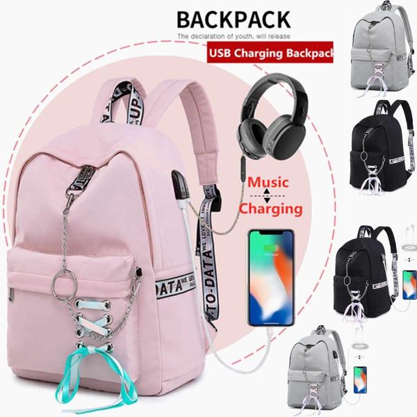 usb charging ribbon backpack women canvas schoolbags students bookbag travel daypacks preppy style rucksack shoulder bagpack
usb charging ribbon backpack women canvas schoolbags students bookbag travel daypacks preppy style rucksack shoulder bagpack