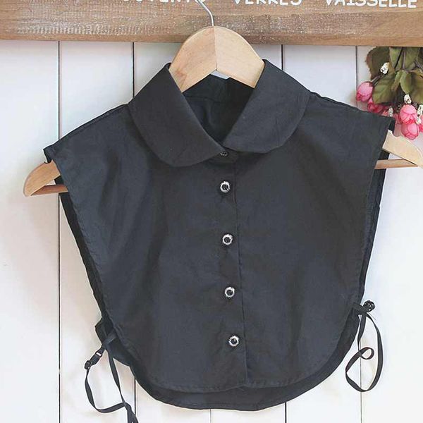 ale women white/black blouse collapsible collar false detachable collars, Black;blue
ale women white/black blouse collapsible collar false detachable collars, Black;blue