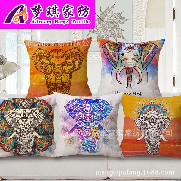 watercolor elephant hold cotton pillow case fashion printing cushion set office car back cushion
watercolor elephant hold cotton pillow case fashion printing cushion set office car back cushion