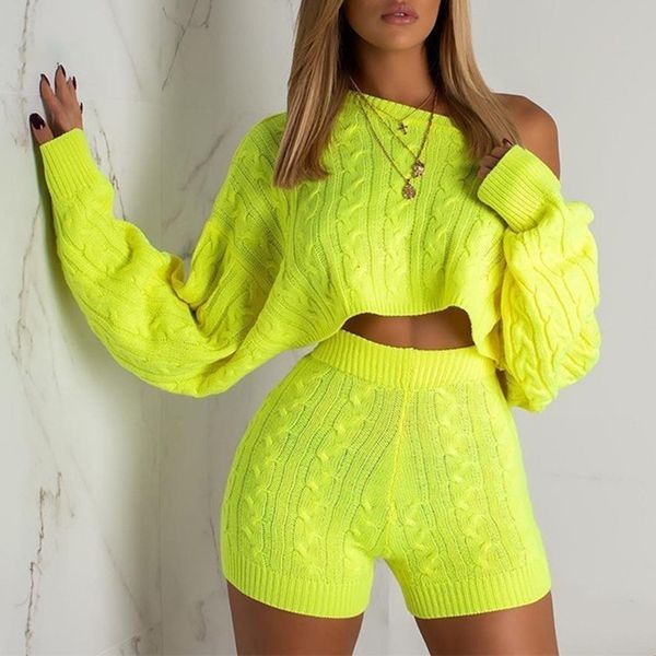 tracksuit women designer clothes sweater two piece set knitted crop and bodycon shorts suit winter 2 piece set women, Gray
tracksuit women designer clothes sweater two piece set knitted crop and bodycon shorts suit winter 2 piece set women, Gray