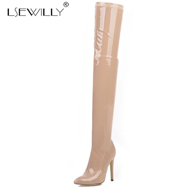 lsewilly fashion over the knee boots pointed toe slim thigh high boots super high heels shoes women size 33-46 k230, Black
lsewilly fashion over the knee boots pointed toe slim thigh high boots super high heels shoes women size 33-46 k230, Black