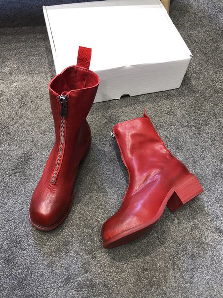 2019 brand zipper boots woman front big zipper open botas mid-calf botines winter thick high heels patent leather martin booties, Black
2019 brand zipper boots woman front big zipper open botas mid-calf botines winter thick high heels patent leather martin booties, Black