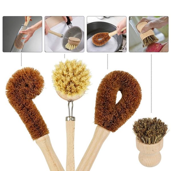 plant based cleaning brush set 4 piece, beech wood and coconut bristle wooden pan and pot cleaning brush - bottle brush - dish b cleaning br
plant based cleaning brush set 4 piece, beech wood and coconut bristle wooden pan and pot cleaning brush - bottle brush - dish b cleaning br