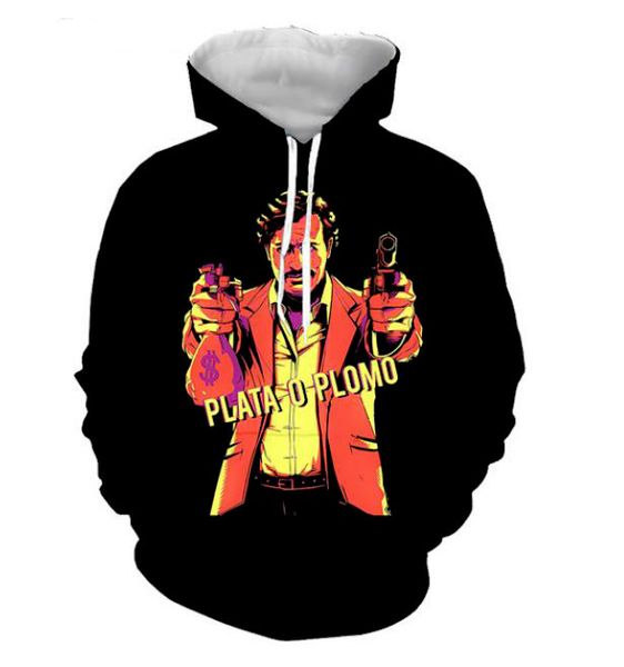 mens designer hoodies pablo escobar 3d print with pocket po fashion leisure clothing jumper outfits hoody sweatshirts, Black
mens designer hoodies pablo escobar 3d print with pocket po fashion leisure clothing jumper outfits hoody sweatshirts, Black