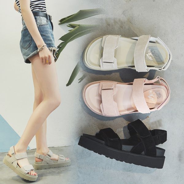 cinessd genuine leather platform sandals women flat casual summer shoes woman sandals 2020 hook loop women shoes chaussure femme, Black
cinessd genuine leather platform sandals women flat casual summer shoes woman sandals 2020 hook loop women shoes chaussure femme, Black