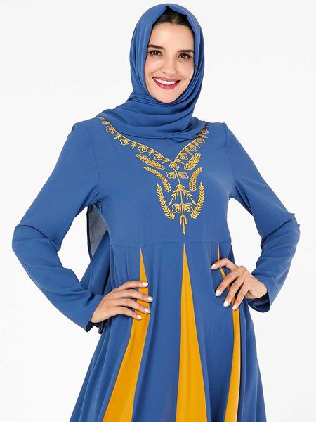 muslim women9170 arab large size womens embroidered hit color stitching muslim dress (excluding headscarf, Red
muslim women9170 arab large size womens embroidered hit color stitching muslim dress (excluding headscarf, Red