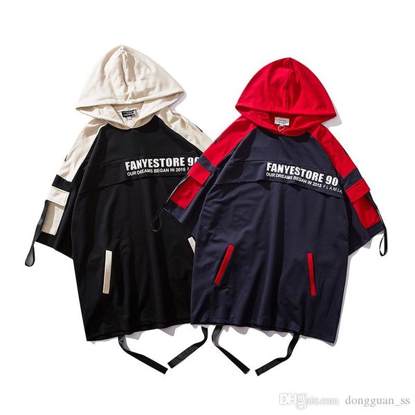 new men's short sleeve t shirt multi pocket cargo men hip hop street style cotton male hooded t shirts, White;black
new men's short sleeve t shirt multi pocket cargo men hip hop street style cotton male hooded t shirts, White;black