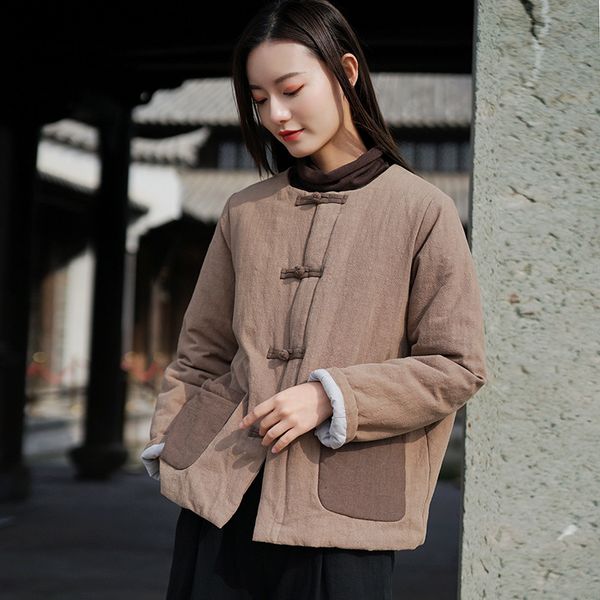 nini wonderland 2019 winter short parkas coat women patchwork ramie nation style clothes lady vintage outerwear single breasted, Black
nini wonderland 2019 winter short parkas coat women patchwork ramie nation style clothes lady vintage outerwear single breasted, Black