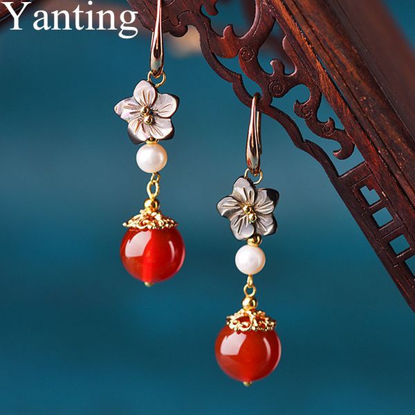 yanting fashion women earrings shell flower dangle earrings with stones handmade ethnic statement earring brincos gift 0390, Silver
yanting fashion women earrings shell flower dangle earrings with stones handmade ethnic statement earring brincos gift 0390, Silver