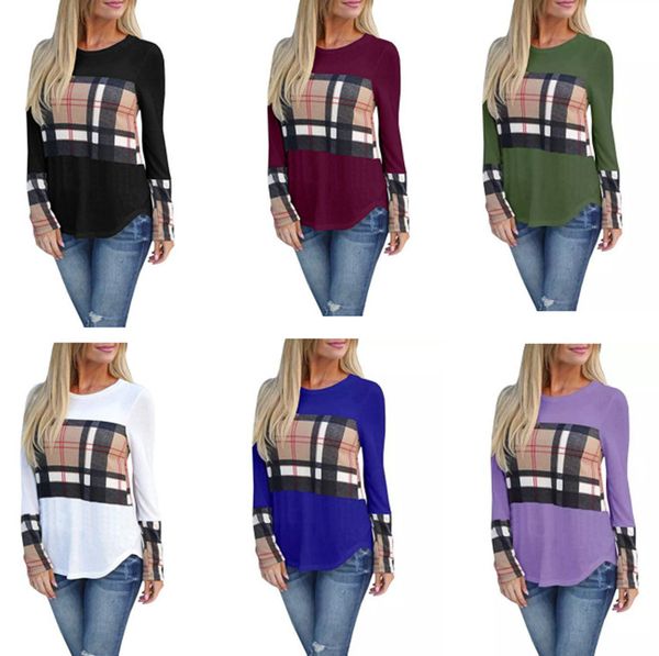 plus size women plaid panelled long sleeve t-shirt autumn winter patchwork shirts blouses casual pullover ladies girls tshirts clothing, Blue;gray
plus size women plaid panelled long sleeve t-shirt autumn winter patchwork shirts blouses casual pullover ladies girls tshirts clothing, Blue;gray
