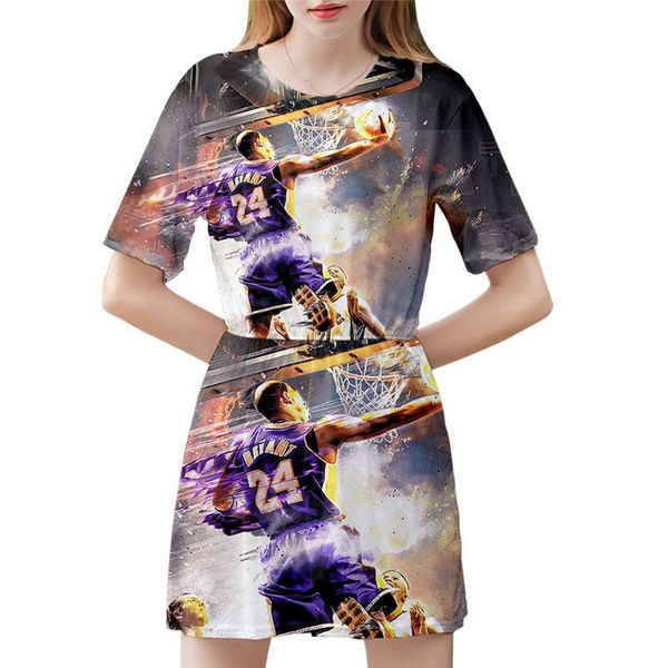 women designer dresses summer kobe bryant 3d printed a line dress short sleeve womens casual womens clothes, Black;gray
women designer dresses summer kobe bryant 3d printed a line dress short sleeve womens casual womens clothes, Black;gray
