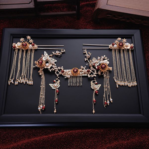 2018 new design hair comb tassle hairsticks chinese style palace step shake golden wedding crown brides j190701, Golden;white
2018 new design hair comb tassle hairsticks chinese style palace step shake golden wedding crown brides j190701, Golden;white