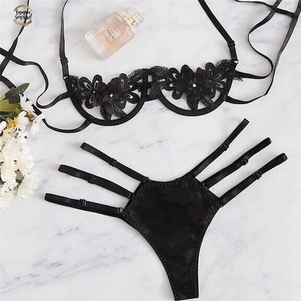 women lace lingerie bra set new female vogue chic brief sets lady lace flower bra and panties femme unlined, Red;black
women lace lingerie bra set new female vogue chic brief sets lady lace flower bra and panties femme unlined, Red;black