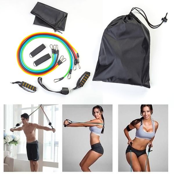 11 pcs resistance bands set expander tubes rubber elastic band stretch training physical therapy home gym workout pull rope set
11 pcs resistance bands set expander tubes rubber elastic band stretch training physical therapy home gym workout pull rope set