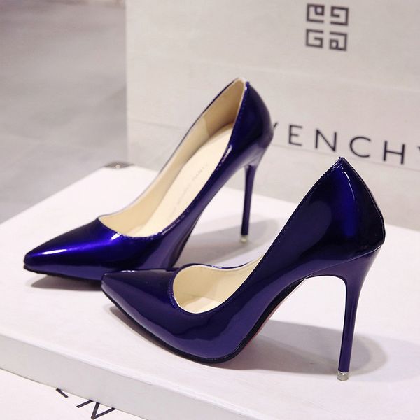 spring and autumn new ladies high heel fine with apricot women's shoes pointed shallow mouth wild nude women's shoes, Black
spring and autumn new ladies high heel fine with apricot women's shoes pointed shallow mouth wild nude women's shoes, Black