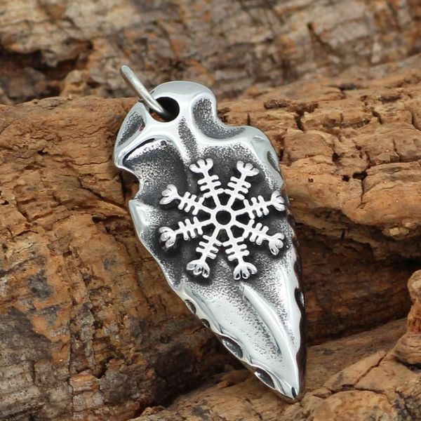 norse viking valknut vegvisir odin sword gungnir rune pendant necklace stainless steel, Silver
norse viking valknut vegvisir odin sword gungnir rune pendant necklace stainless steel, Silver