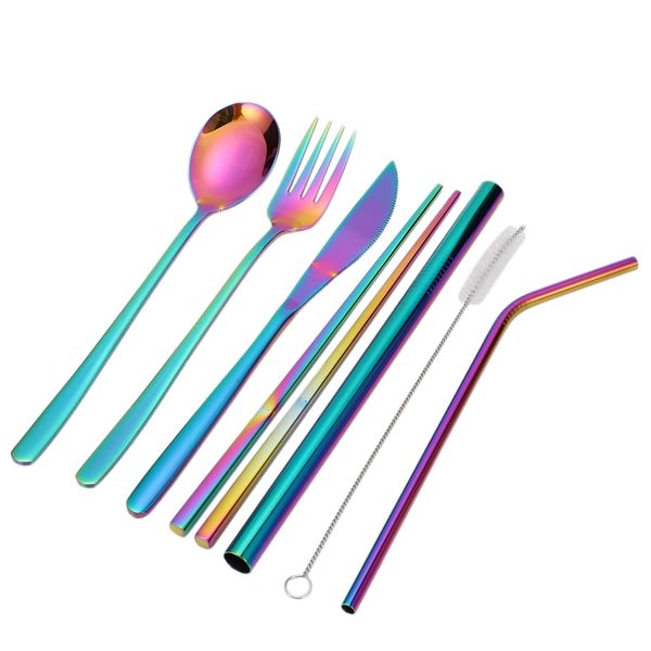 tableware reusable travel cutlery set camp utensils set with stainless steel spoon fork chopsticks straw portable case flatware sets
tableware reusable travel cutlery set camp utensils set with stainless steel spoon fork chopsticks straw portable case flatware sets