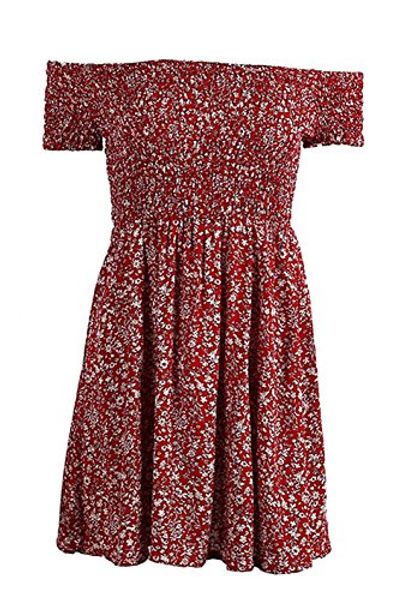 glomeen womens summer floral boho off shoulder short casual dresses, Black;gray
glomeen womens summer floral boho off shoulder short casual dresses, Black;gray