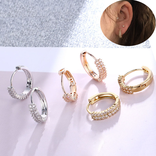 simple chic round small hoop earrings for women cubic zircon stone earrings wedding brides jewelry hipster gift, Golden;silver
simple chic round small hoop earrings for women cubic zircon stone earrings wedding brides jewelry hipster gift, Golden;silver