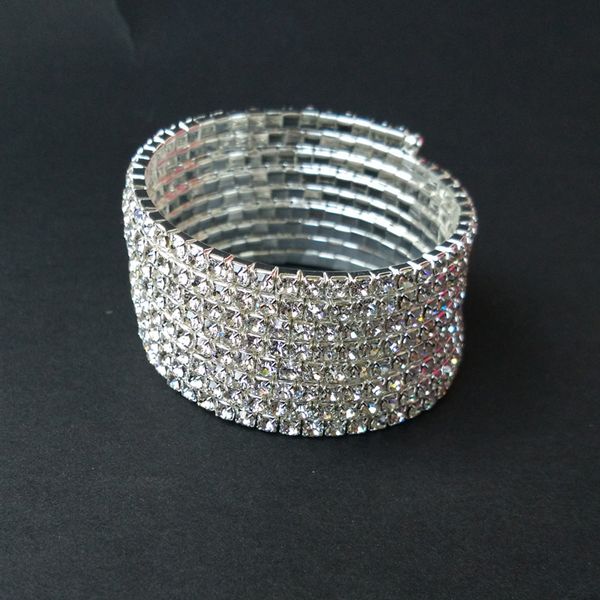 tdqueen 8-row bangles pulseiras bracelet silver plated and gold color bangle crystal rhinestone spiral bangles for women, Black
tdqueen 8-row bangles pulseiras bracelet silver plated and gold color bangle crystal rhinestone spiral bangles for women, Black