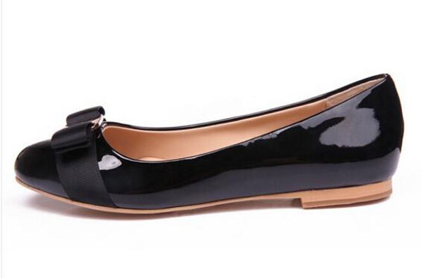 women flats & heel brand genuine leather ballet shoes woman bow tie designer flats ladies zapatos mujer sapato feminino patent leather bow, Black
women flats & heel brand genuine leather ballet shoes woman bow tie designer flats ladies zapatos mujer sapato feminino patent leather bow, Black