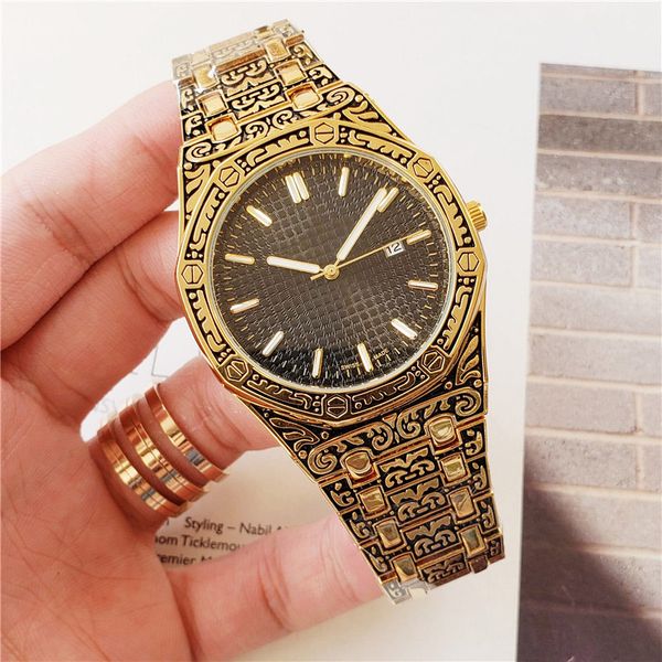 Швейцарский Бренд Роскошные Мужские Часы ROYAL OAK Нержавеющая Сталь Резные Ремешки
Швейцарский Бренд Роскошные Мужские Часы ROYAL OAK Нержавеющая Сталь Резные Ремешки