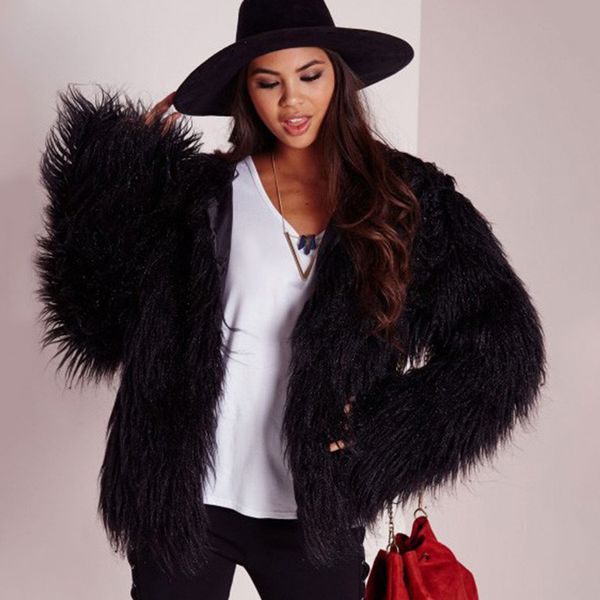 women's jackets women faux fur coats long mongolia sheep winter warm sleeve thick outwear coat female plus sizes fake jacket, Black;brown
women's jackets women faux fur coats long mongolia sheep winter warm sleeve thick outwear coat female plus sizes fake jacket, Black;brown