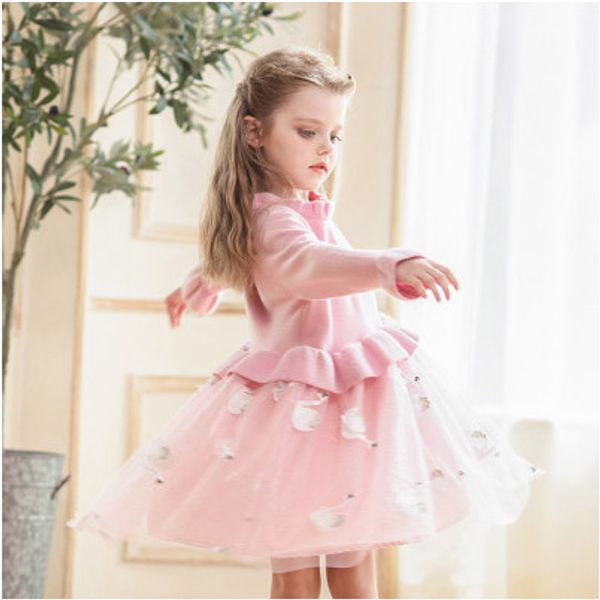 kids luxury dress girls brand knitted mesh puff princess dress childrens swan print skirt solid color lace dresses girl clothing wholesale, Red;yellow
kids luxury dress girls brand knitted mesh puff princess dress childrens swan print skirt solid color lace dresses girl clothing wholesale, Red;yellow